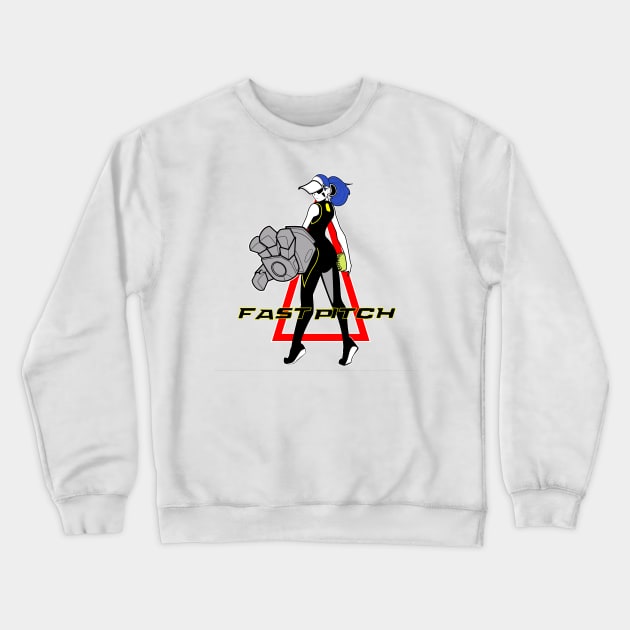 Fastpitch girl 3 Crewneck Sweatshirt by Spikeani